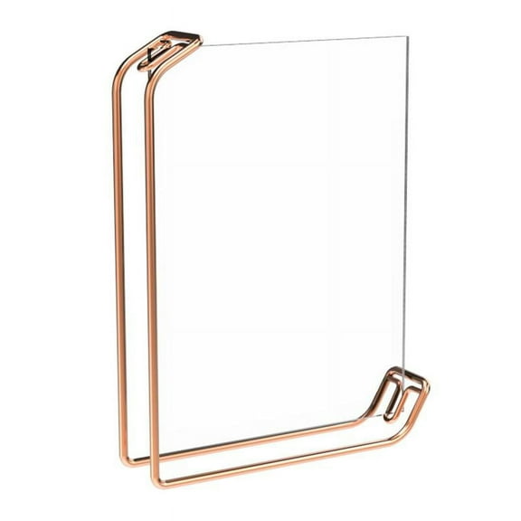 Metal Picture Frame, Simple Iron Frame with Centerpieces for Wedding Valentine's Day Decorations - Rose Gold
