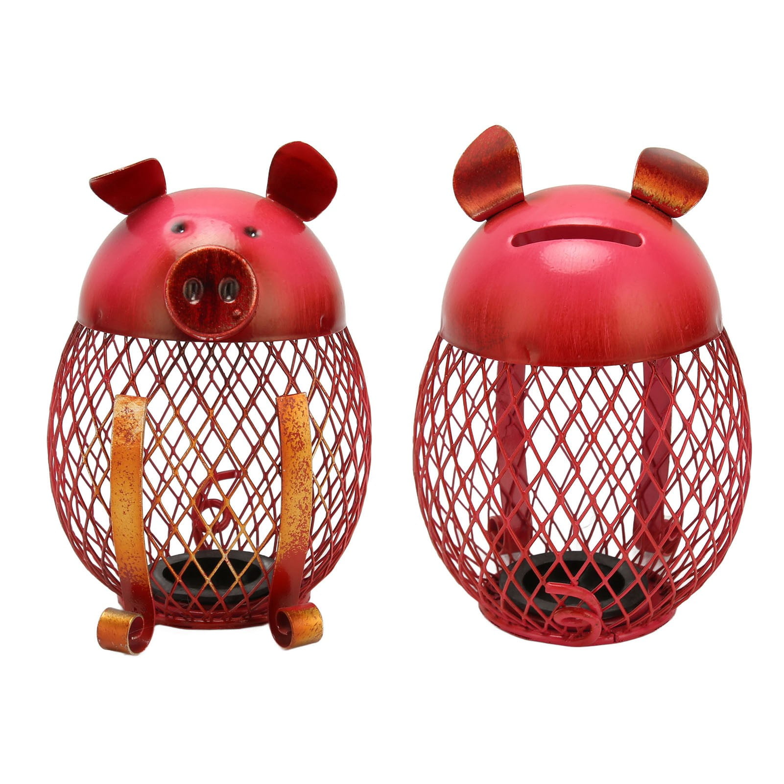 Metal Piggy Bank, Vintage Piggy Money Bank Compact Rustproof Sturdy