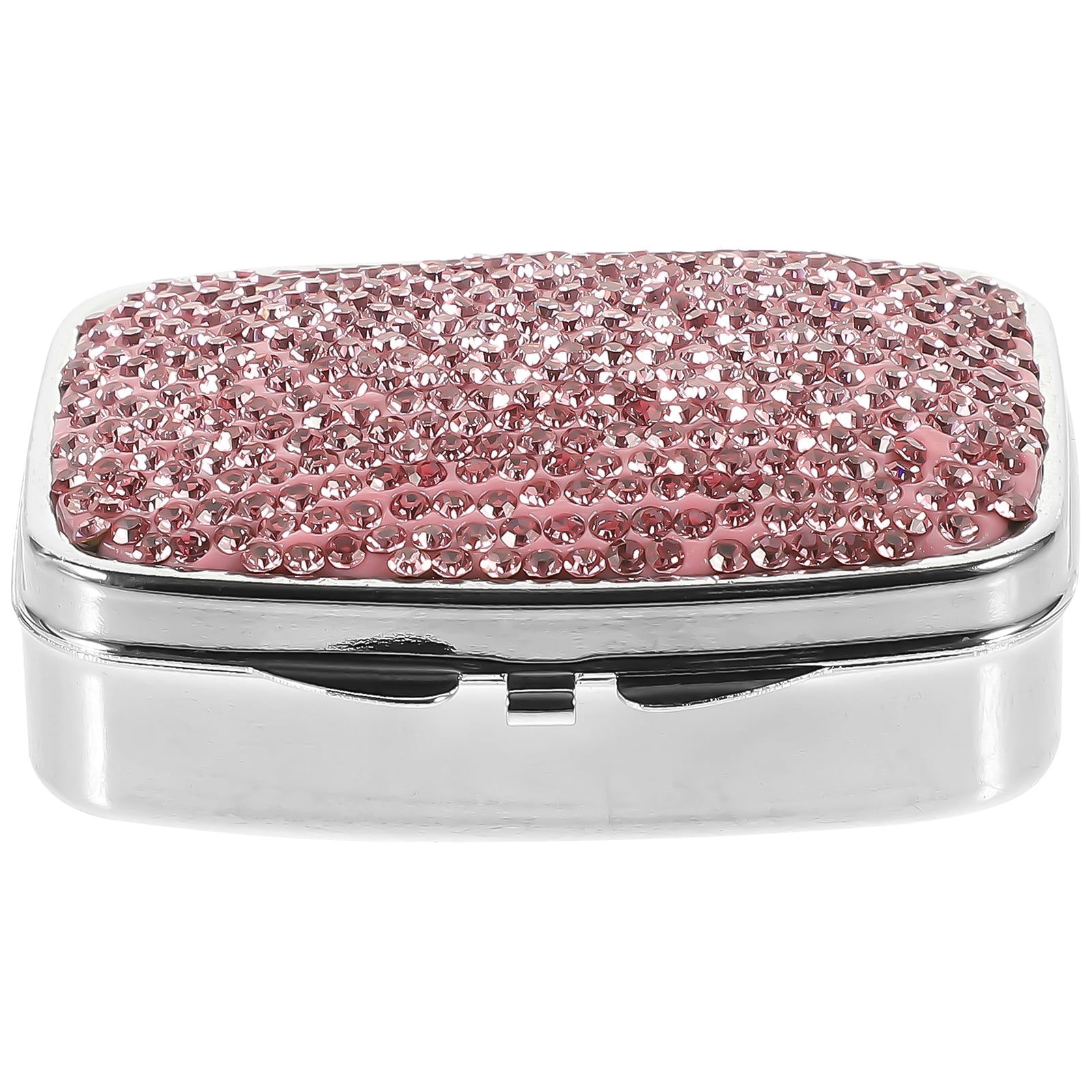 Metal Pill Box Outdoor Carry Case Small Medicine Container Vitamin Holder for Purse