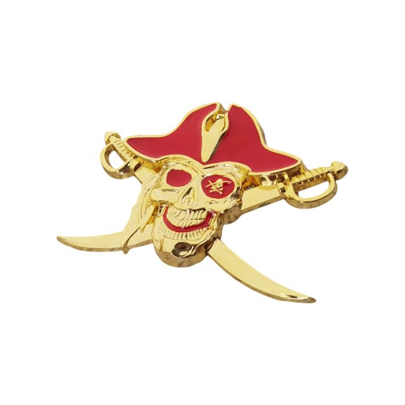 Metal Pirate Theme Car Sticker Decal Emblems For Automotive Motorcycle Exterior Customization Demonic Design