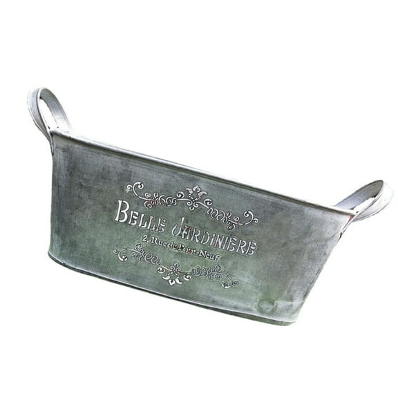 Metal Plant Pots Large Iron Flower Pots Rustproof Metal Bucket Planter Farmhouse Vintage Styles for Decorations