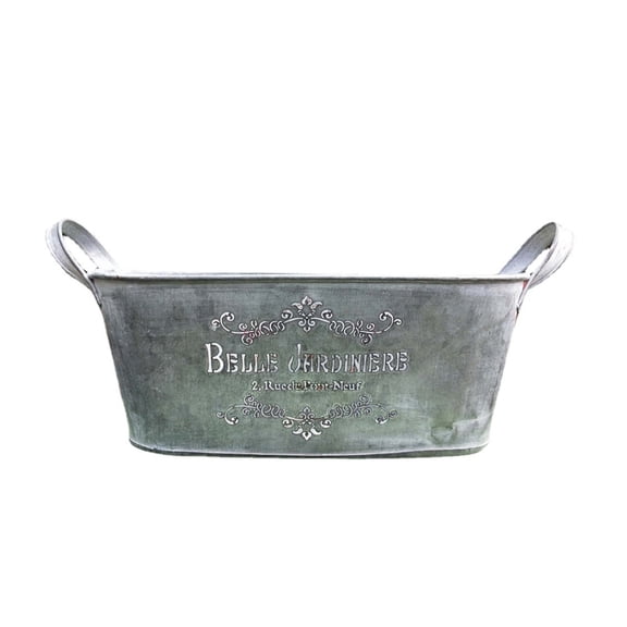 Metal Plant Pots Large Iron Flower Pots Rustproof Metal Bucket Planter Farmhouse