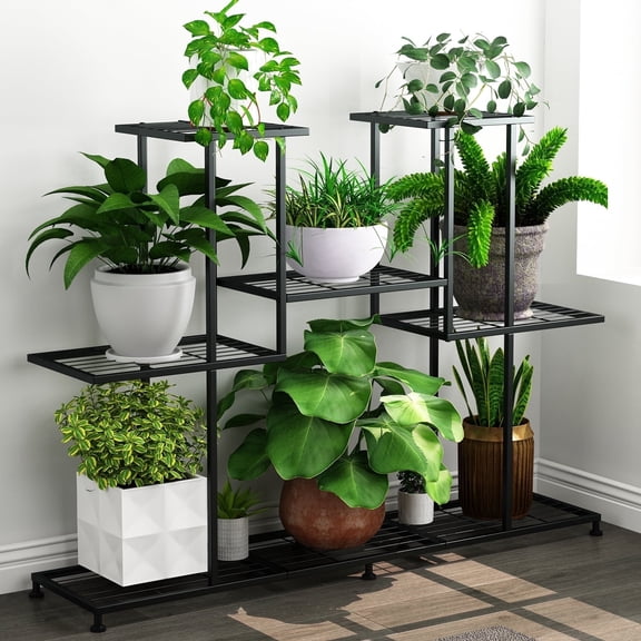 Steel Yard Racking Gardien Black Steel Plant Stand - Walmart.com