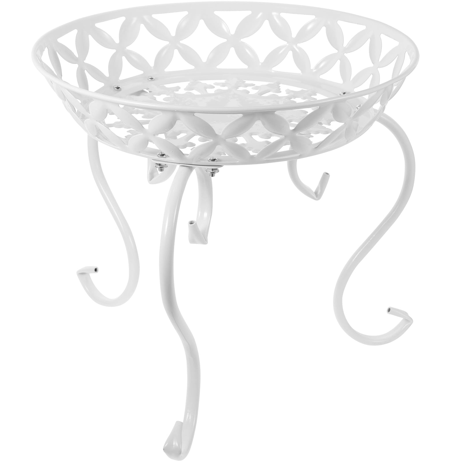 White Metal Plant Stand