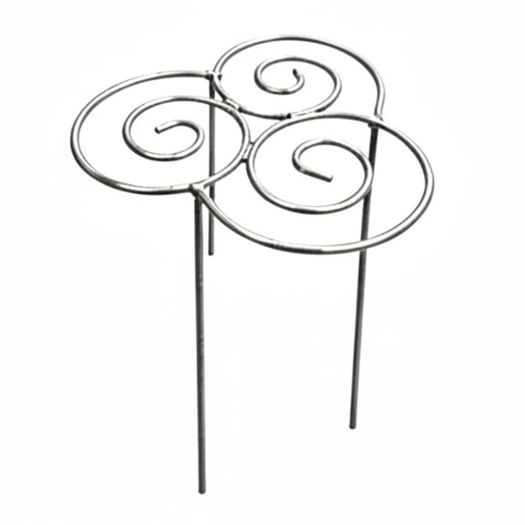 Metal Plant Support Ring for Garden, Peony Cage Stand, Indoor Pots, Flower Hoop, Decorative Grow Through Rings, Stackable Houseplant Stake, Dahlia Cage, Outdoor Orchid Clip
