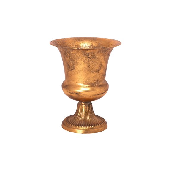 Metal Planter Gold-9.50"H