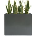 thumbnail image 1 of Metal Planter for Outdoor Plants 38Lx10Wx30H inches Tall Divider Planter Box 48.8lb Gray, 1 of 6