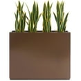 thumbnail image 1 of Metal Planter for Outdoor Plants 38Lx10Wx30H inches Tall Divider Planter Box 48.8lbs Espresso, 1 of 6
