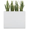 thumbnail image 1 of Metal Planter for Outdoor Plants 38Lx10Wx30H inches Tall Divider Planter Box 48.8lbs White, 1 of 6