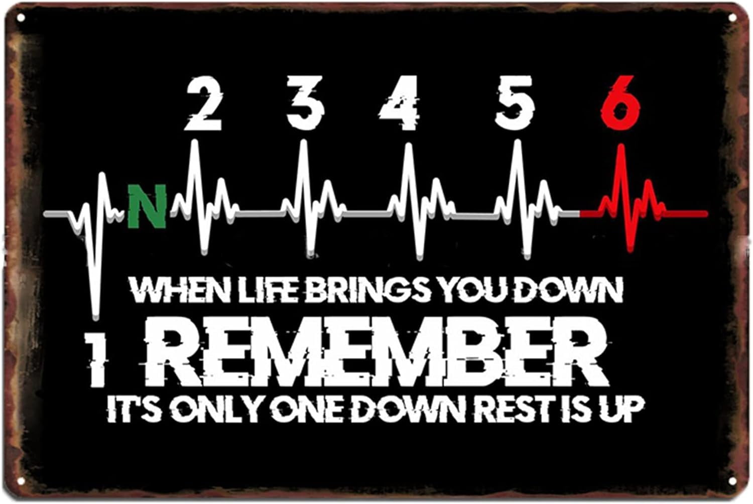 Metal Plaque Tin Signs When Life Brings You Down Remember Its Only One