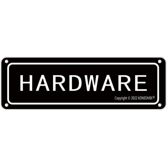 Metal Plate Tin Sign Hardware Shop Store Sign Wall Decor Metal Plaque Metal Sign 4X16 Inches