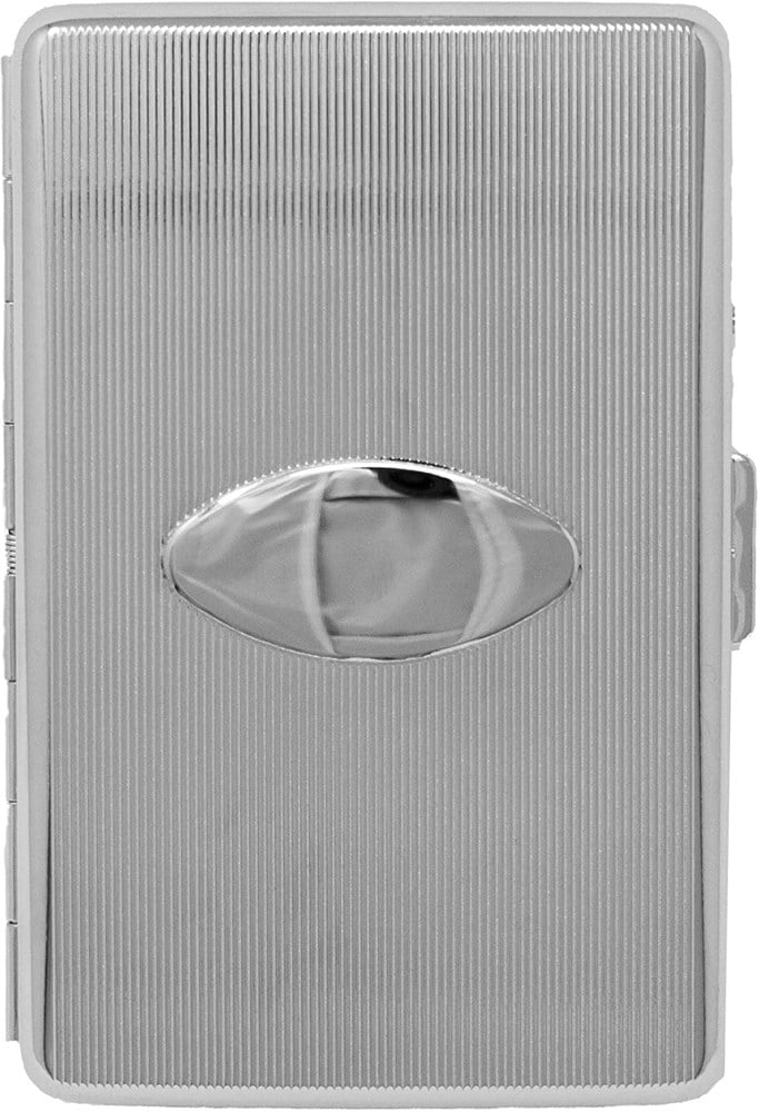 Brushed Steel Cigarette Case (For Regular Sized, 100s, and 120s