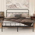thumbnail image 1 of Metal Platform Bed Frame with Headboard, Heavy Duty Metal Bed Frame with Under Bed Storage, No Box Spring Needed(King), 1 of 6