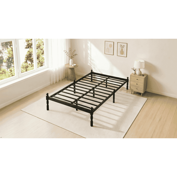 Apextella 12" Full Size Metal Platform Bed Frame, No Box Spring Needed