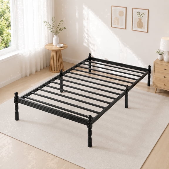 Apextella 12" Twin Size Metal Platform Bed Frame, No Box Spring Needed