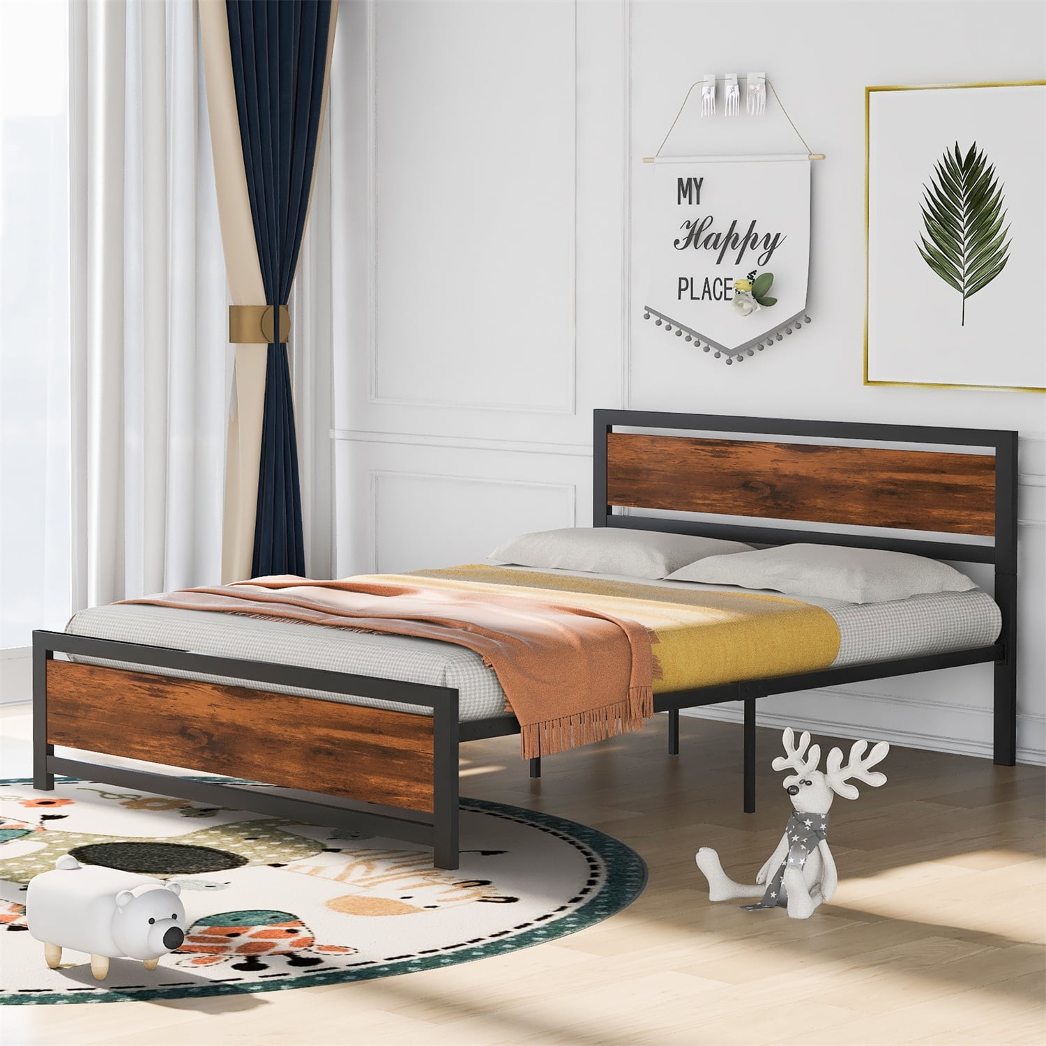 Metal slats for queen bed deals