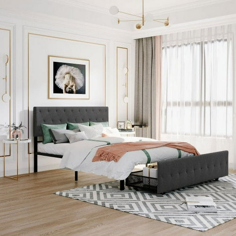 Upholstered headboard 2024 and footboard