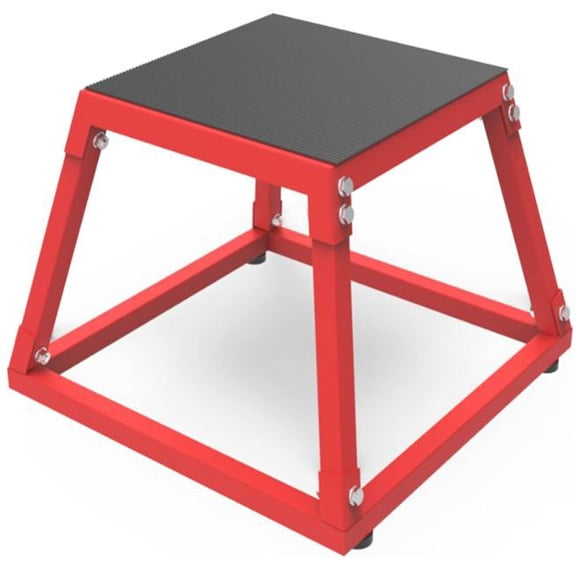 Metal Plyo Box, Steel Step Up Boxes for Exercises, Plyometric Jumping Box Set Various Size Included 12/18/24/30Inch, Anti-Slip Plyo Boxes for Training, Plyometric Platform Box- Durable Home Gym