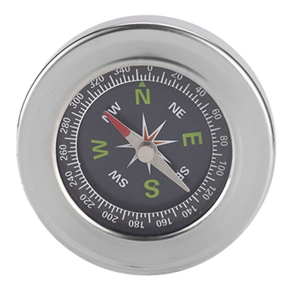 Metal Pocket Compass for Camping/Hiking, Stainless Steel Navigation Tool, Compact Lightweight, Suitable for Adults & Kids