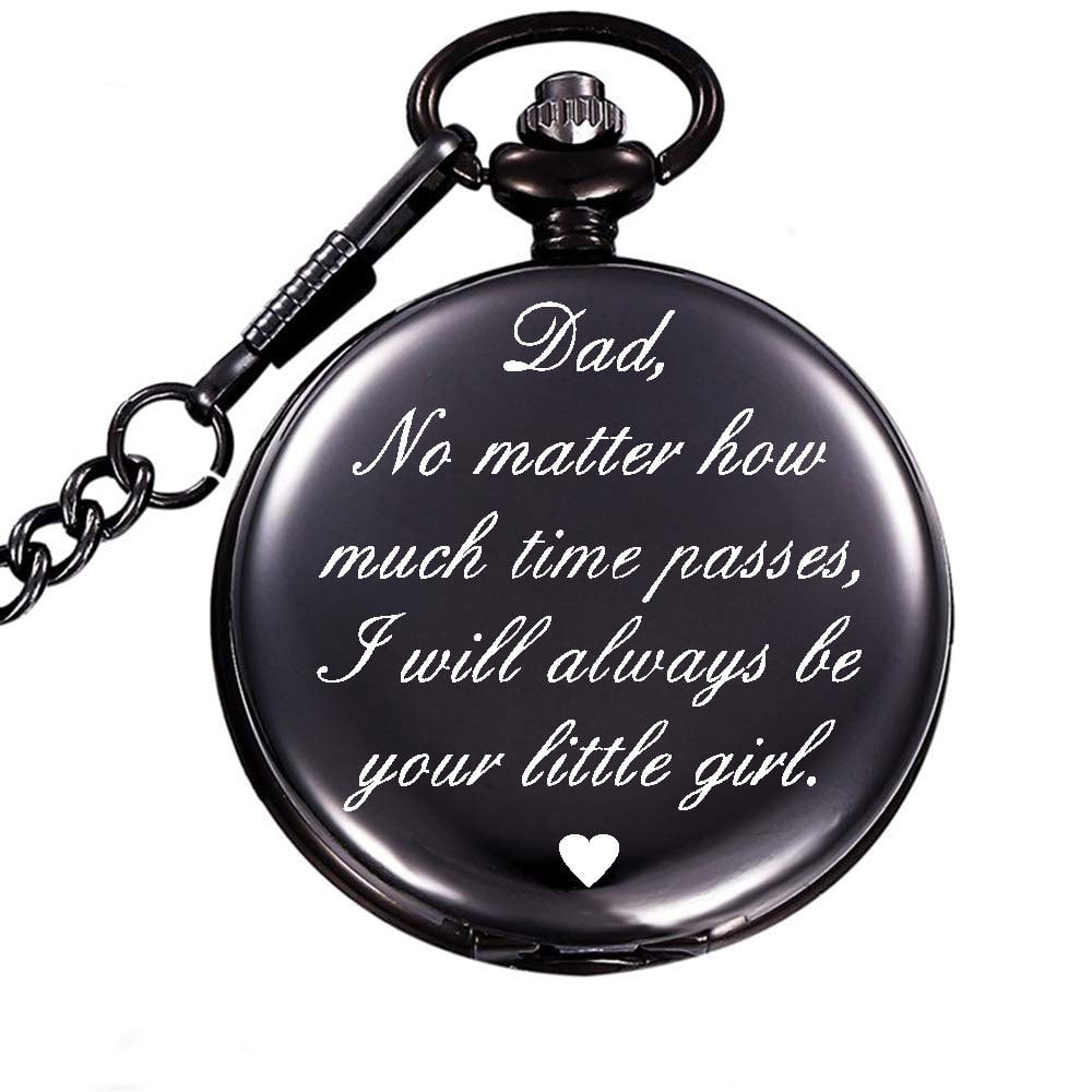 Metal Pocket Watch Father's Day Gift Pocket Watch Men Decorative Pocket