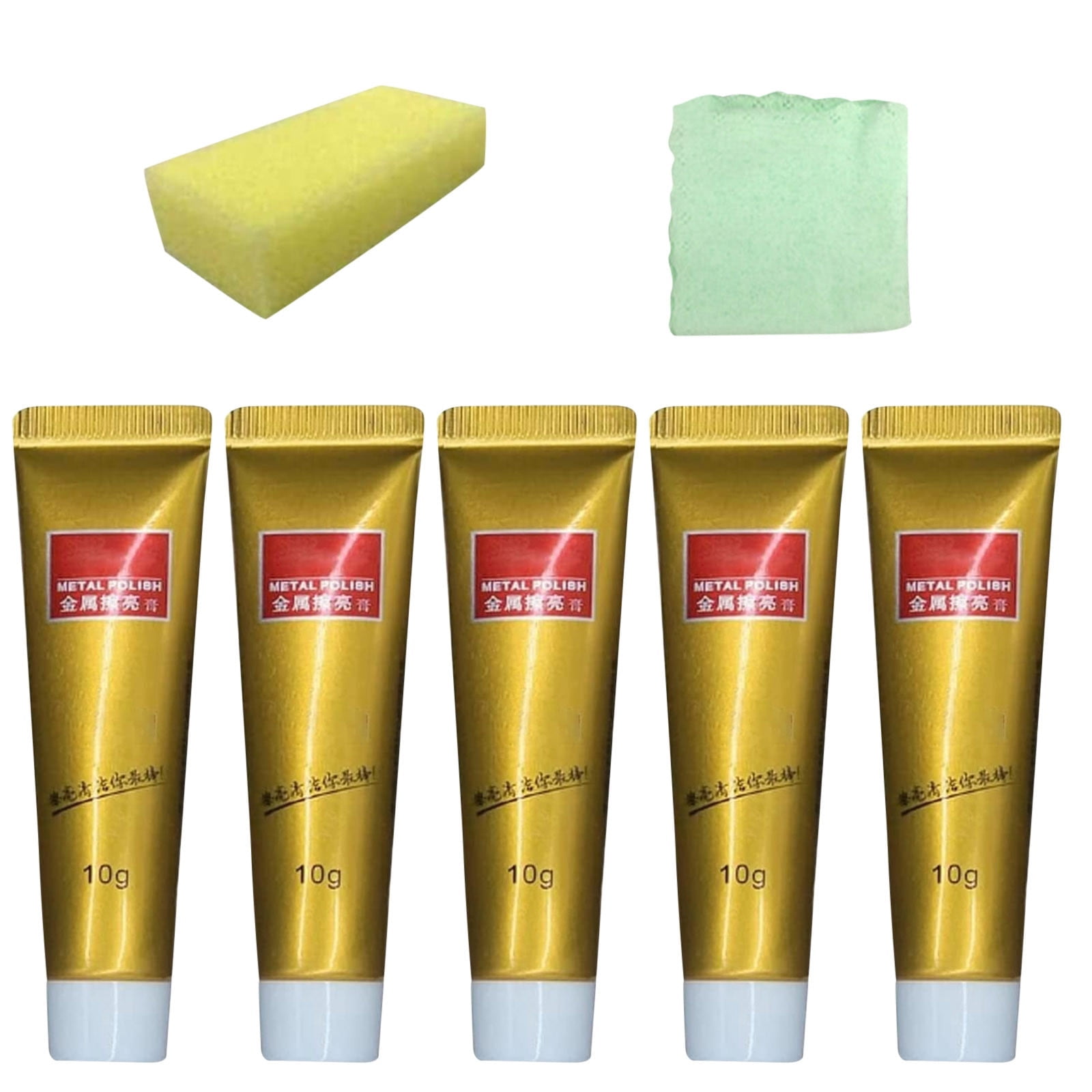 Metal Polish Paste, Industrial Strength Scratch Remover and Cleaner, Polishing Cream for Aluminum, Chrome, Stainless Steel and Other Metals, Non-Toxic Formula