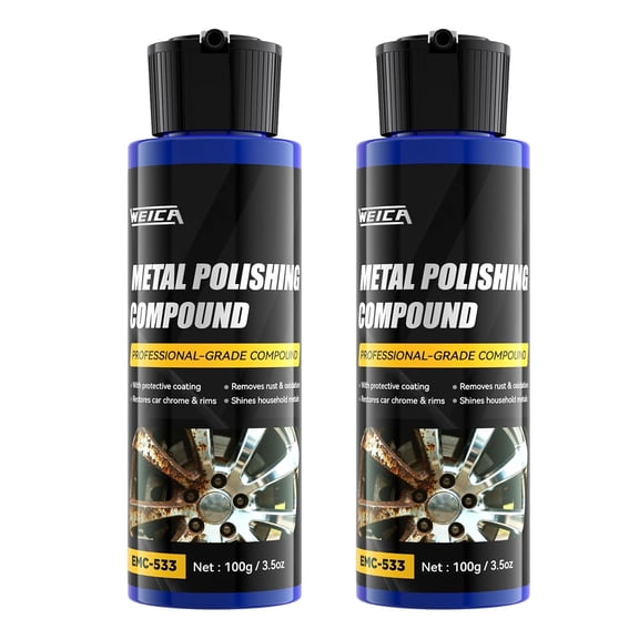 Metal Polishing Compound, EILA Professional-Grade Chrome Polish & Restorer for Cars - Removes Rust, Oxidation Tarnish from Aluminum, Brass, Stainless Steel ith Protective Coating