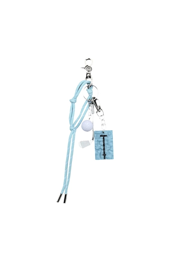 Metal Polystyrene Keychain with Plaited Rope for Pool IDs, Bags & Waist Accessories