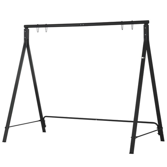 Metal Porch Swing Stand - Heavy Duty Swing Frame 528 LBS Capacity - Outdoor Hanging Chair Stand for Backyard, Patio, Lawn - Black