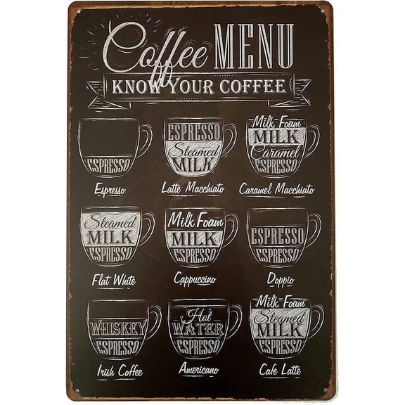 Metal Poster Plaque French Vintage Pastry Wall Art Tea & Cake - Kitchen Art - Vintage Chocolat Paris Labels Graphics Printable Decor Retro Style,Farmhouse Decoration,Home, bar,8x12 Inch