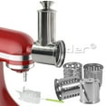 thumbnail image 1 of Metal Prep Slicer & Shredder Stand Mixer Attachment for KitchenAid  Food Home Commercial Kitchen Bussiness, 1 of 10