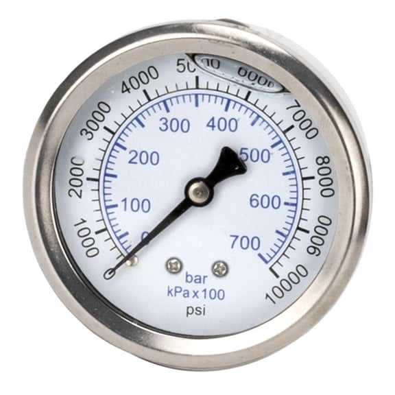 Metal Pressure Gauge for High Pressure Washer M14x15 Thread 0 700 Bar 10000 Psi High quality Manufacturing Process