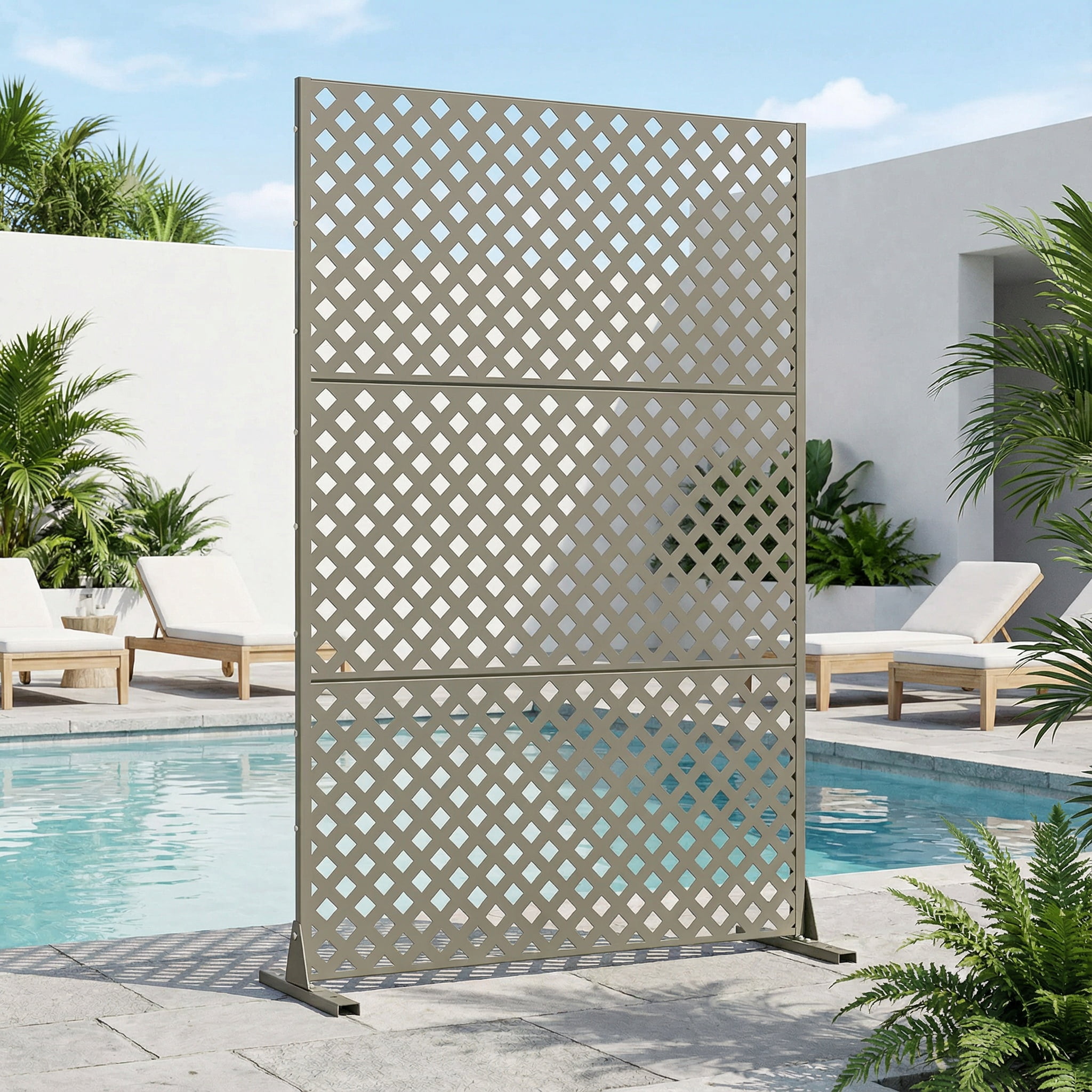 Metal Privacy Screen Fence Panel with Stylish Pattern