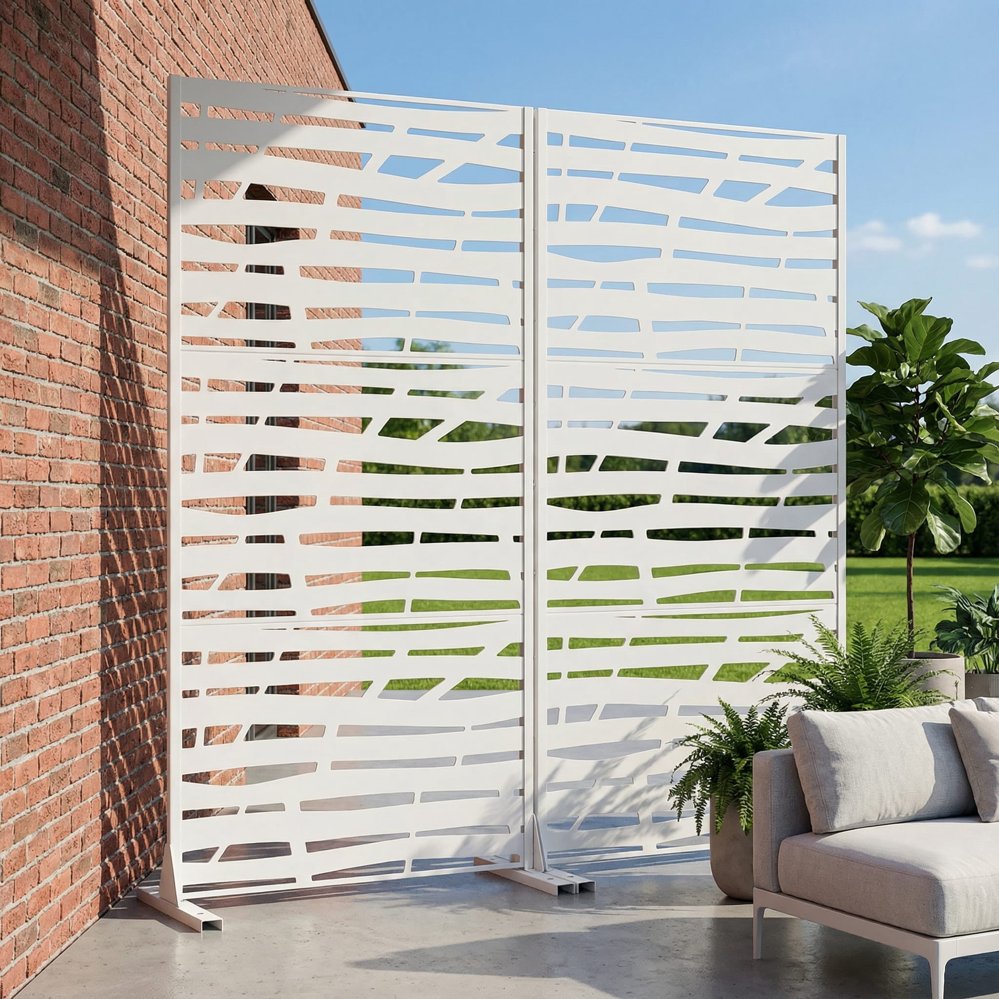 Metal Privacy Screen Fence Panel with Stylish Pattern