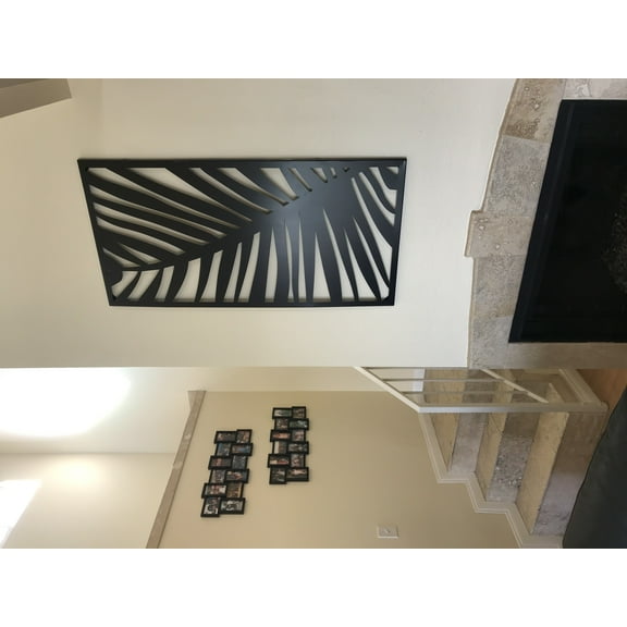 Metal Privacy Screen, Laser Cut Decorative Steel Privacy Panel Metal Fencing, Hanging Room Divider Partitions Panel Screen,48x24in 016