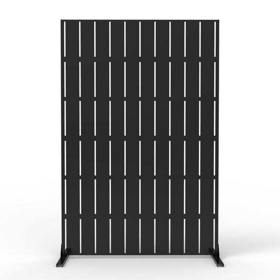 Metal Privacy Screen, Outdoor Privacy Screens, Decorative Fence for Patio Lawn Garden Deck Balcony, 3-Panel Outdoor Divider With Hook- 72 in H x 47 in W
