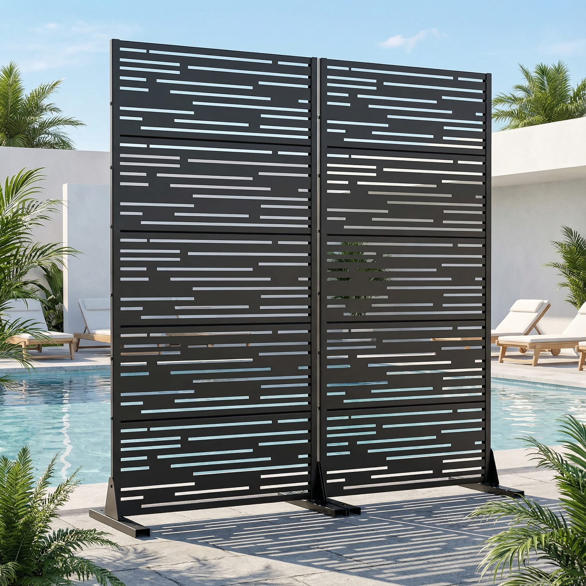 Metal Privacy Screen Panel Pattern