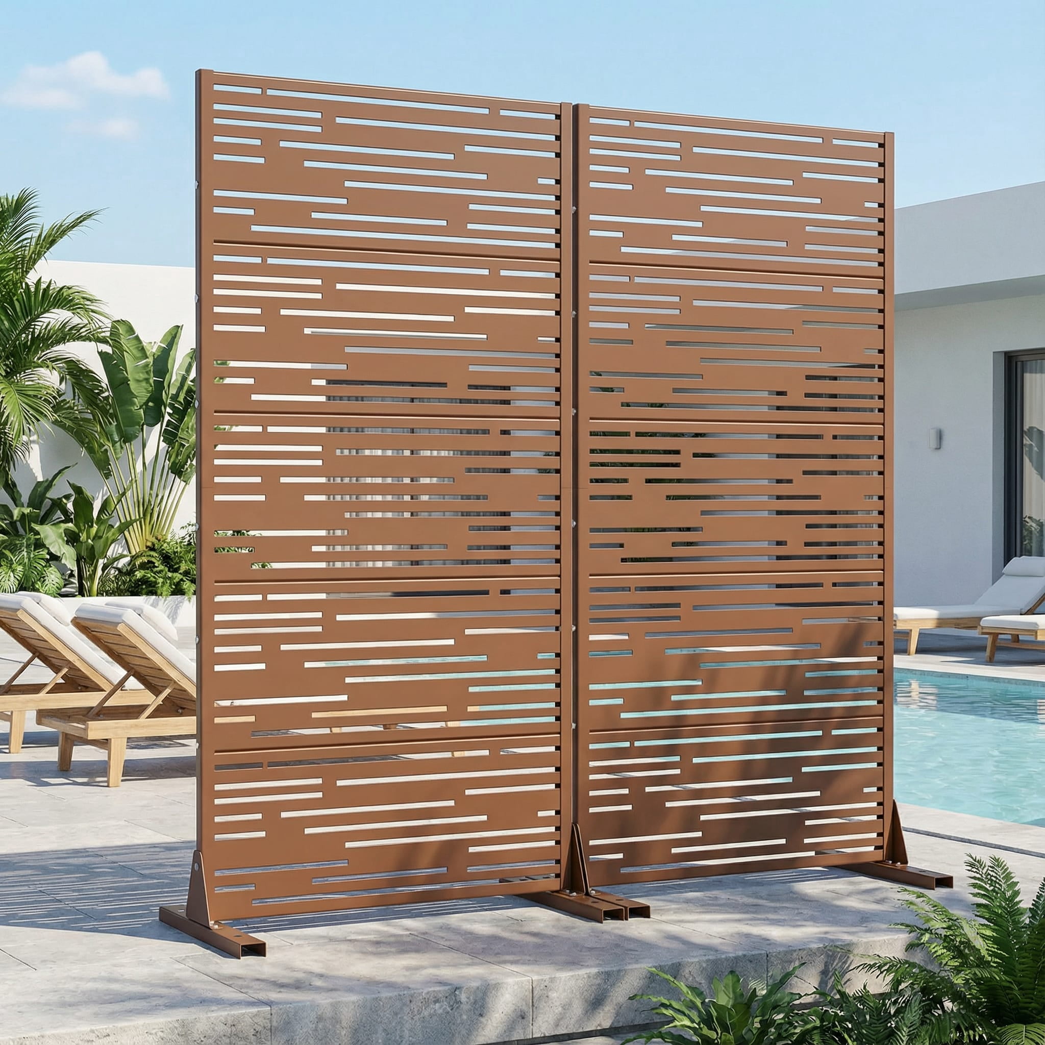 Metal Privacy Screen Panel Pattern