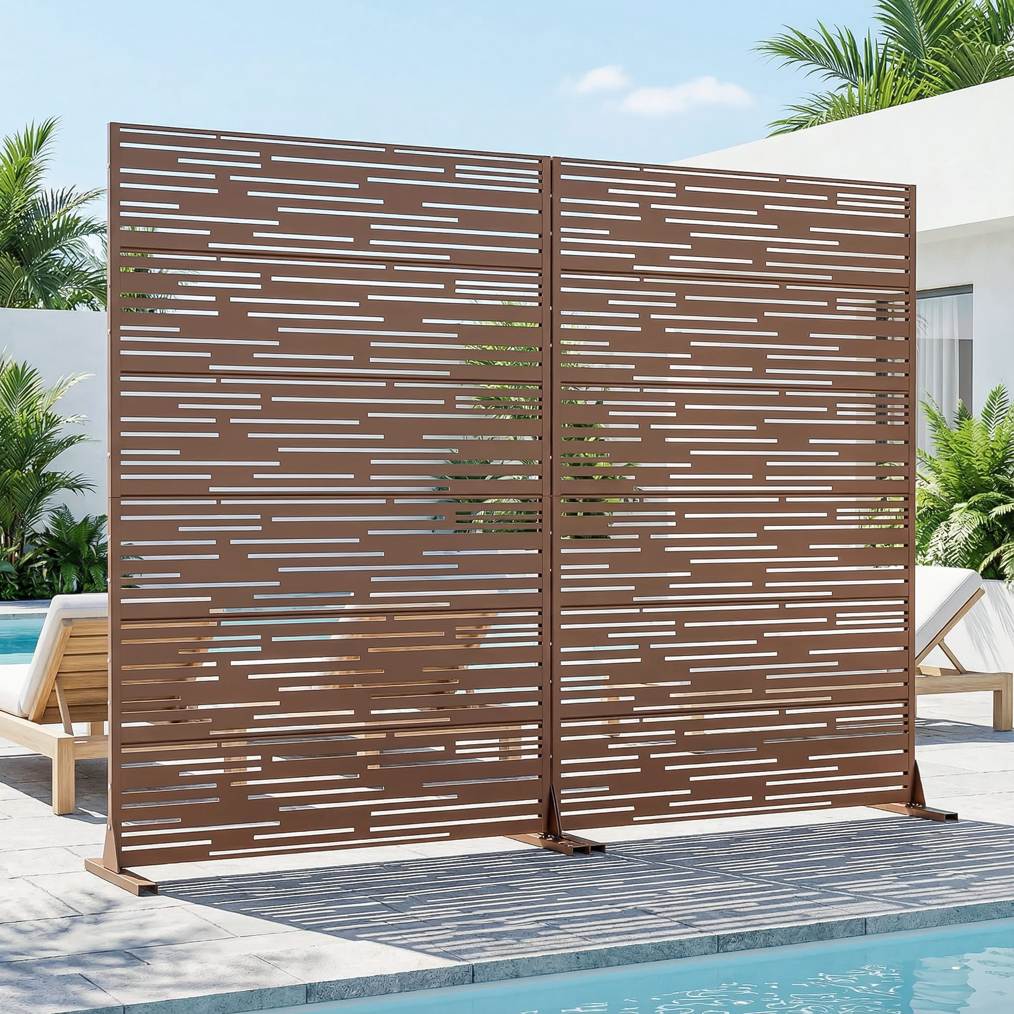 Metal Privacy Screen Panel Pattern