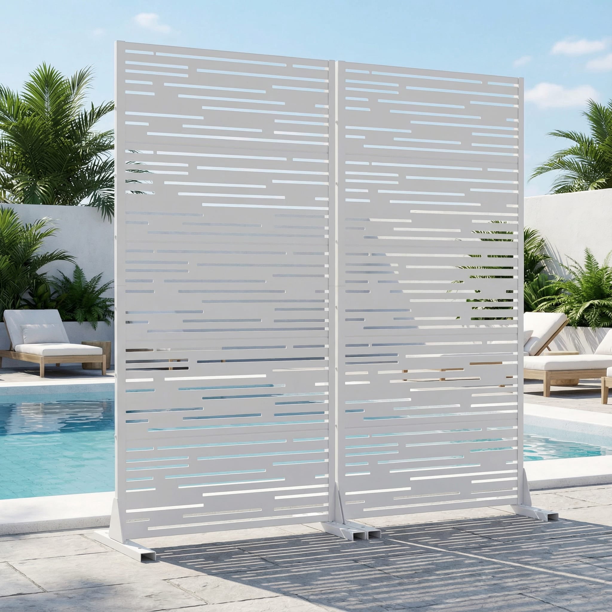 Metal Privacy Screen Panel Pattern