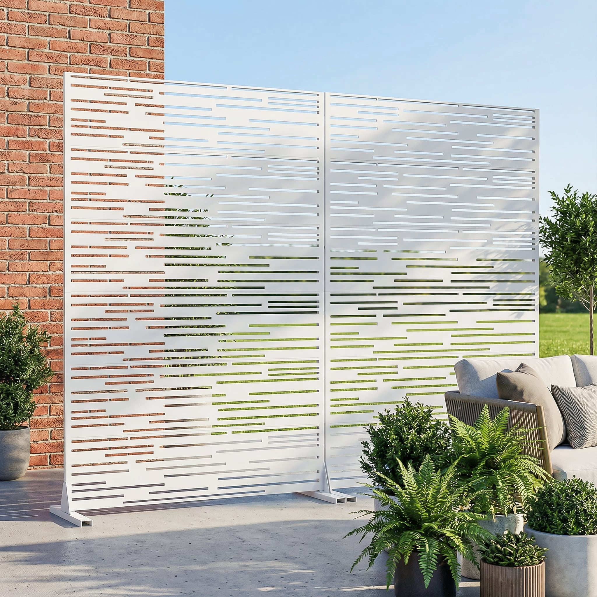 Metal Privacy Screen Panel Pattern
