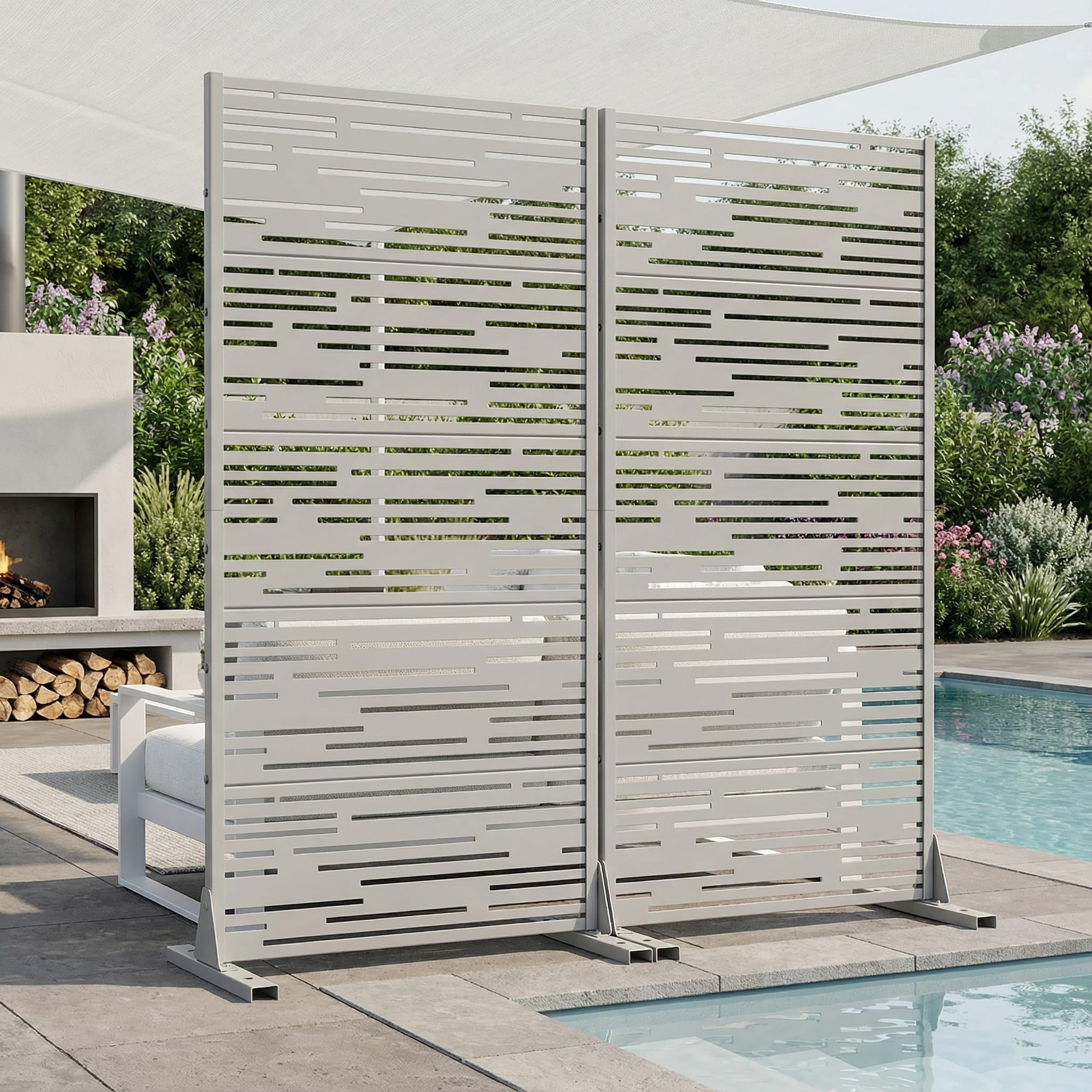 Metal Privacy Screen Panel Pattern
