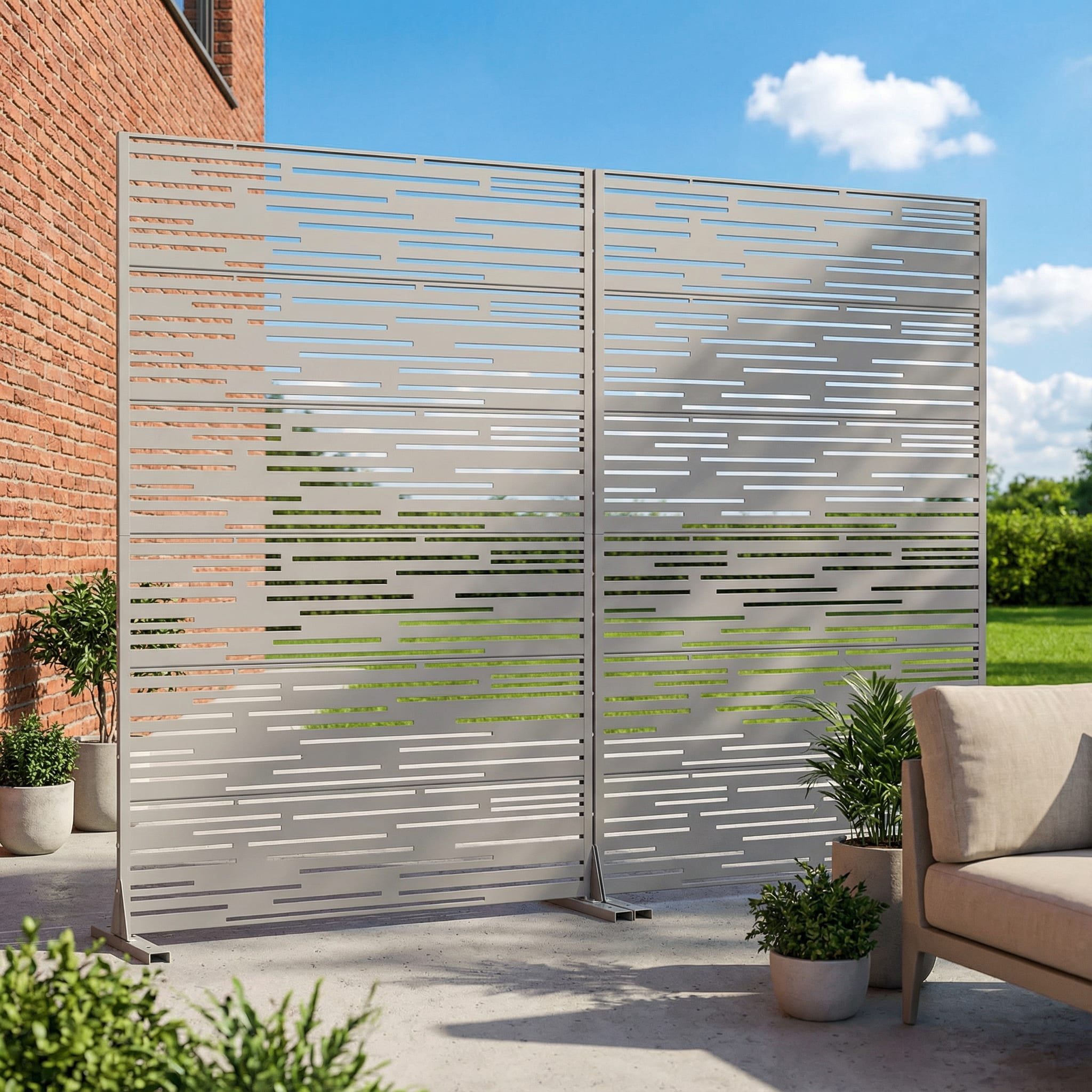 Metal Privacy Screen Panel Pattern
