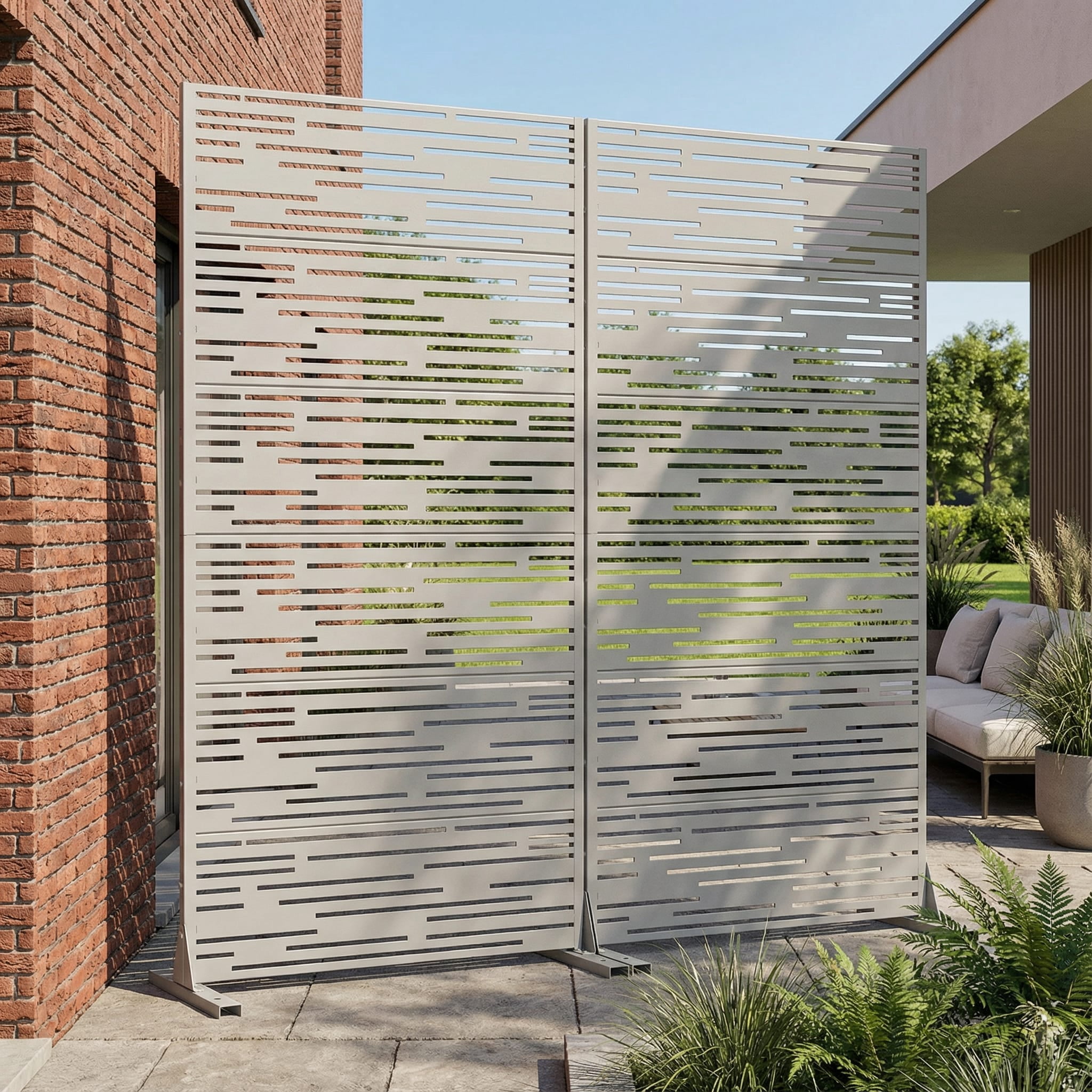 Metal Privacy Screen Panel Pattern