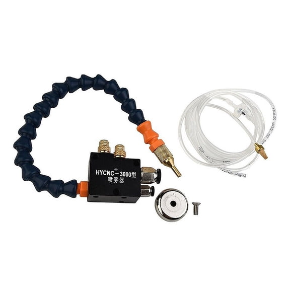 Metal Processing Mist Coolant Spray Unit With 300mm Cooling Pipe Brass Nozzle Magnetic Base For CNC Lathe Milling Drilling Machine Tools for Precision Engineering