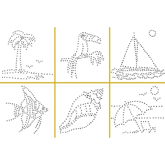 Metal Punch Group Pack - Mini Tropical Punch, Pack of 100