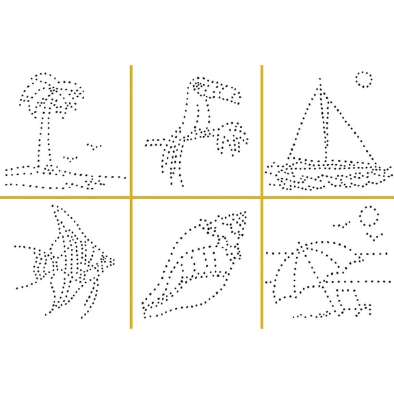 Metal Punch Group Pack - Mini Tropical Punch, Pack of 100