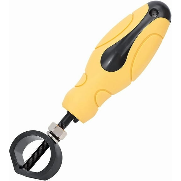 Metal Punch Stamp Holder Universal Holds Stamps Up to 15mm in Diameter with White Rubber Handle for DIY