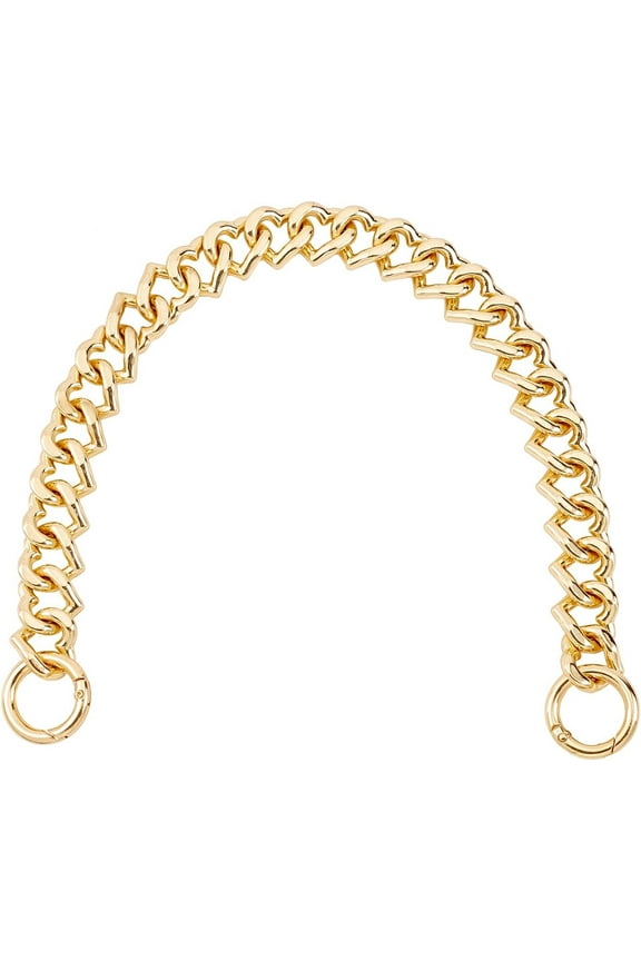 Metal Purse Chain 15.3 inches Heart Shape Purse Replacement Chains Handbag Handle Strap Shoulder Bag Chains Handbag Chain Accessories for Clutch Wallet Satchel Tote Bags Gold
