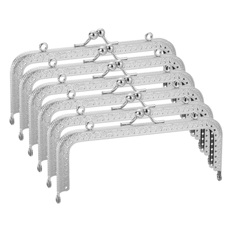 No Sew Pair of Silver Purse Frames No Sew Pair of Silver Purse Frames