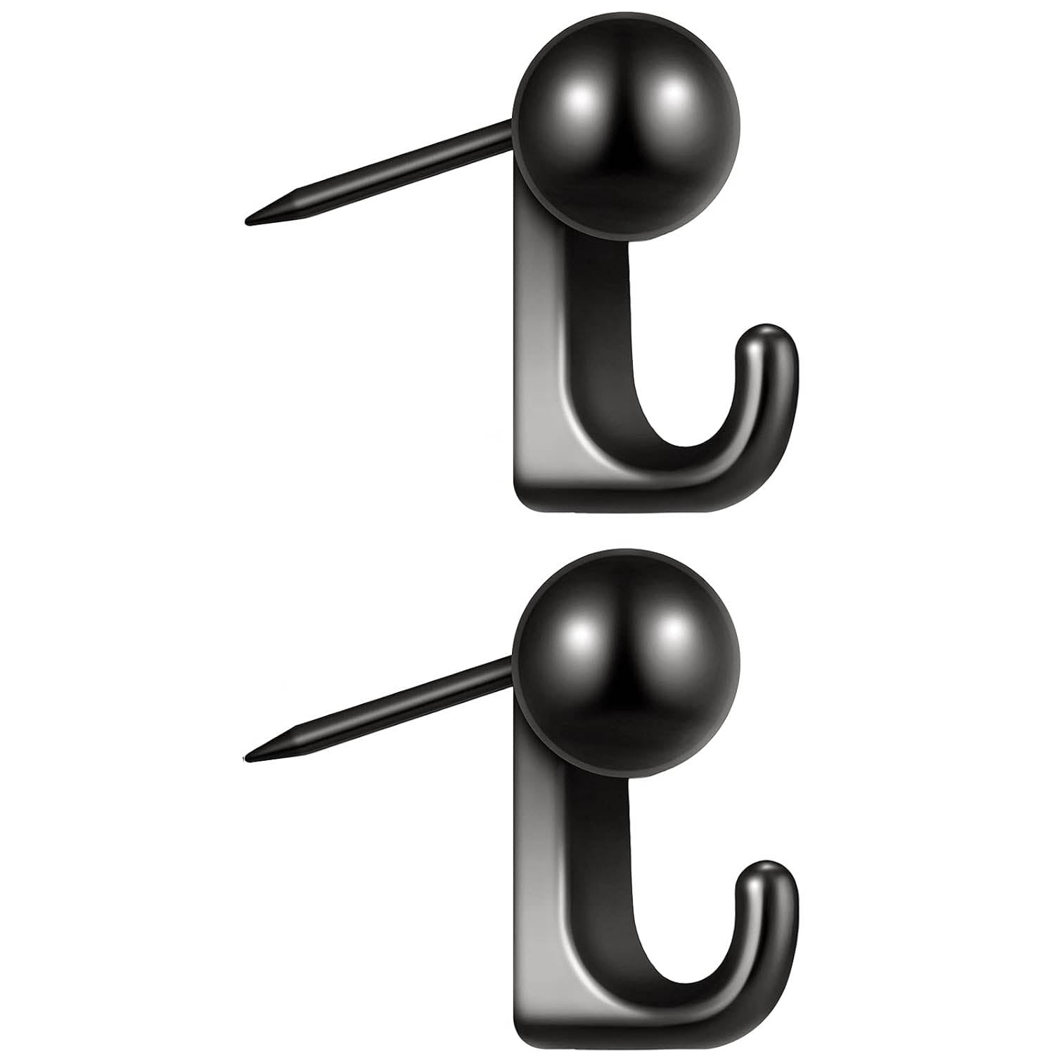Metal Push Pin Hangers Wall Hooks Picture Hanging Nails Frame Hooks for Wooden or Fabric Wall